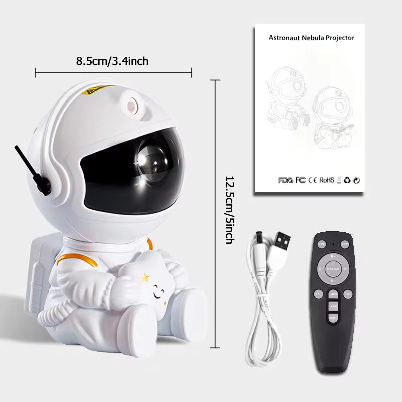 Star Projector Galaxy Night Light Astronaut Space Projector Starry Nebula Ceiling LED Night Lamp for Home Decorative Kids Gift