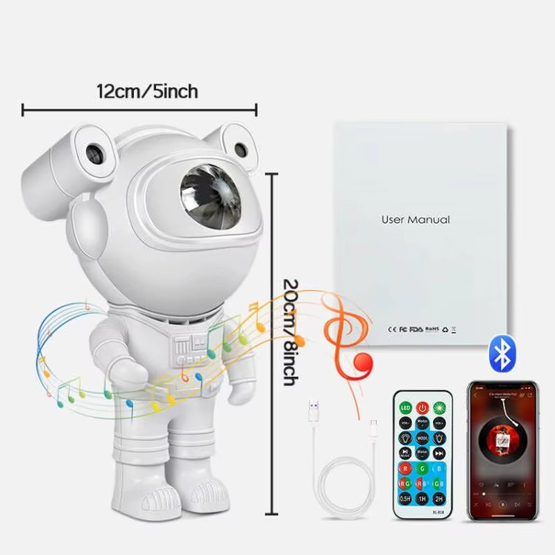 Star Projector Galaxy Night Light Astronaut Space Projector Starry Nebula Ceiling LED Night Lamp for Home Decorative Kids Gift