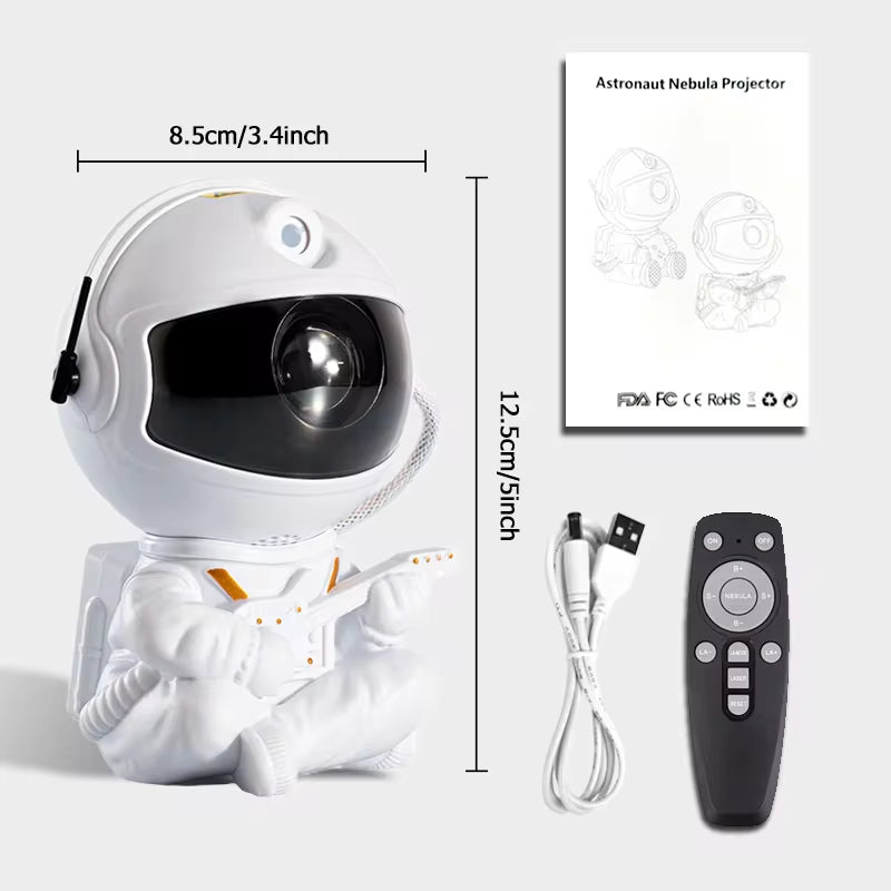 Star Projector Galaxy Night Light Astronaut Space Projector Starry Nebula Ceiling LED Night Lamp for Home Decorative Kids Gift